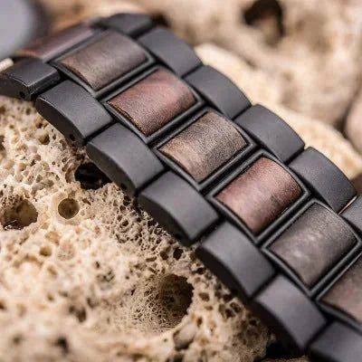 engraved gift for him | wedding anniversary gift | eco-friendly wood timepiece | ultrasonic cleaning