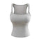 New Solid Color Summer Slim Fit Comic Chest Pad U-neck Vest-style Sling Meifu Market