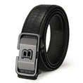 stainless steel buckle mechanism | adjustable belt for men | casual and business wear | energy saving
