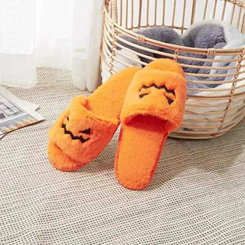 faux fur slippers for women | plush indoor house shoes | halloween costume slippers | ultrasonic cleaning