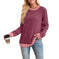 cotton-blend fabric | oversized fit pullover | breathable long sleeve top | ultrasonic cleaning