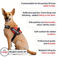 reflective dog vest harness | comfortable mesh dog harness | safety pet vest | energy saving