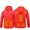 usb heated jacket | electric heating coat for men | rechargeable thermal clothing | energy saving