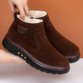 Warm Non-slip Sheep Wool Plus Velvet Thick Cotton Shoes Meifu Market