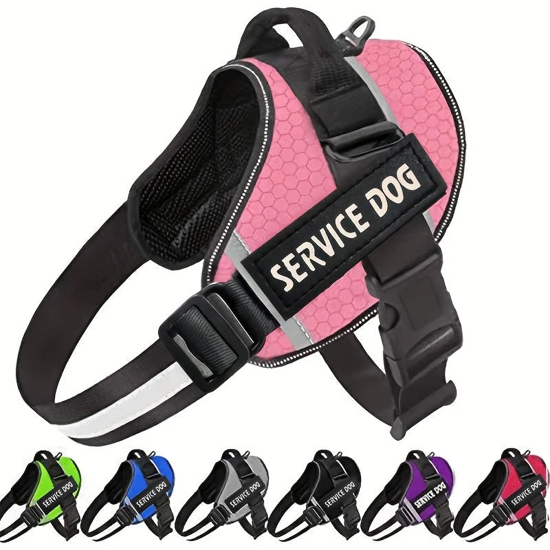 reflective dog vest harness | comfortable mesh dog harness | safety pet vest | energy saving