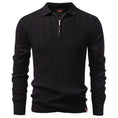 half-zip sweater for men | merino wool blend sweater | slim fit business casual | energy saving