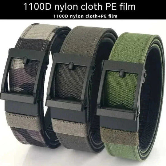 automatic buckle belt | double-layer leather belt | thickened hardened belt | energy saving