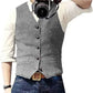 herringbone vest for men | wool blend vest | slim fit mens vest | ultrasonic cleaning