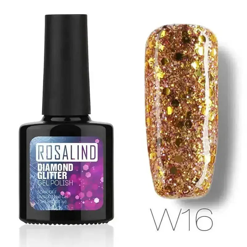 Diamond Nail Gel Polish - Reflective Glitter Gel for Nail Art | 10ml UV/LED RBW48 - available style options