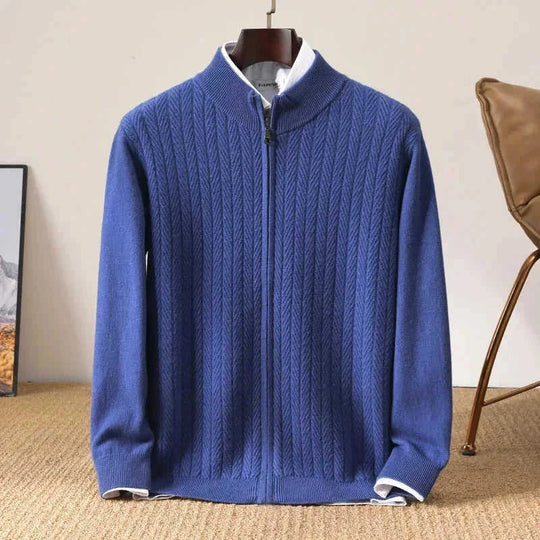 merino wool blend | oversized fit cardigan | chunky knit texture | energy saving