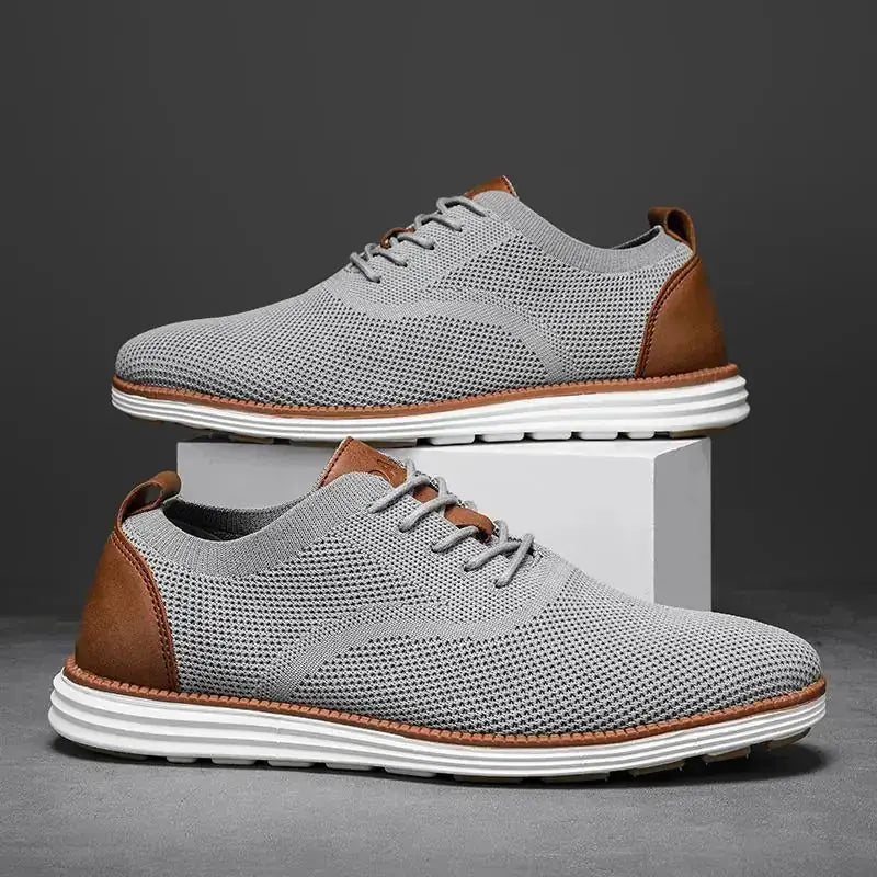 Men's Mesh Formal Oxford Shoes Business Casual Walking Shoes Meifu Market