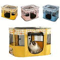 foldable pet playpen | portable dog crate for travel | collapsible cat kennel | energy saving
