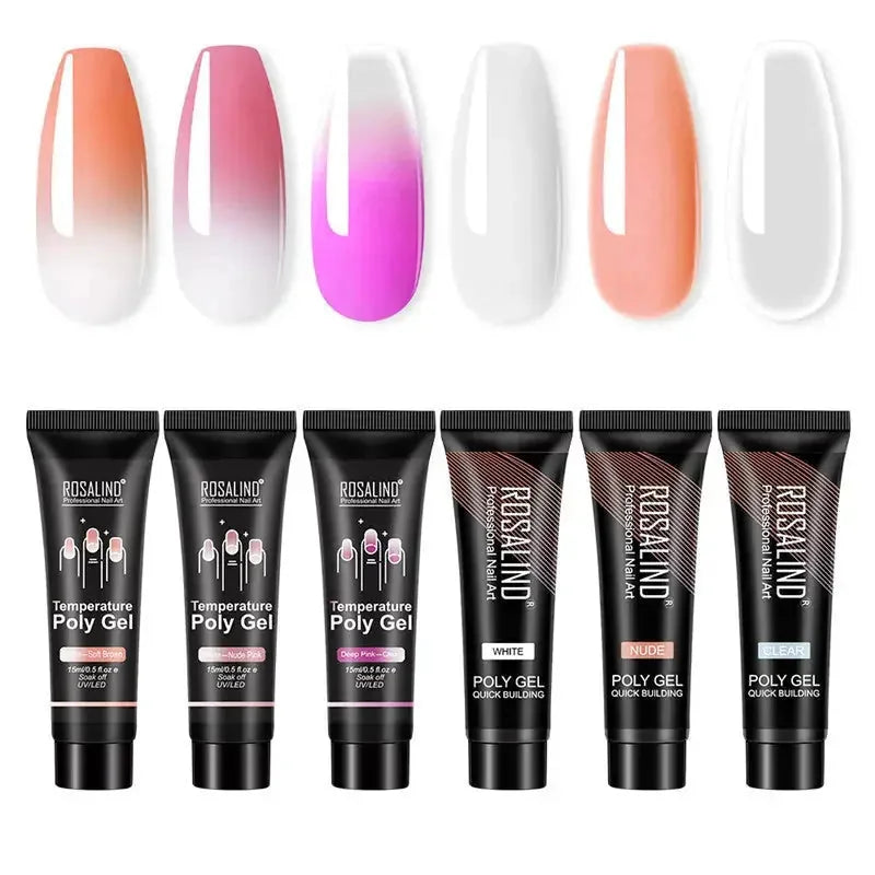 multi-color nail glue set | fast-drying nail adhesive | professional nail art glue | energy saving