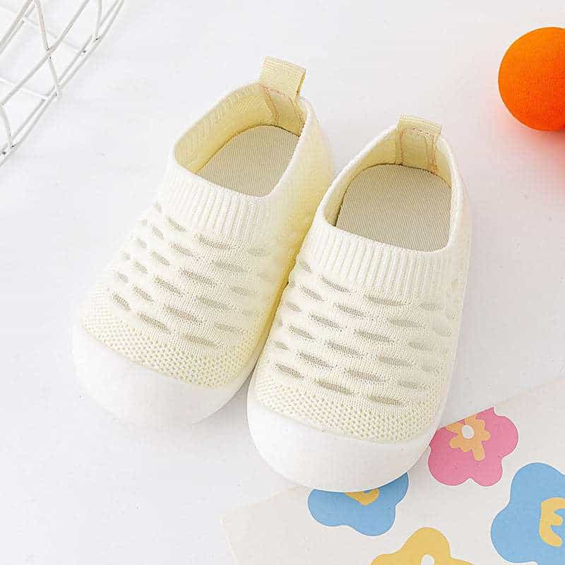 Baby Toddler Shoes Soft Sole Fly Knit Mesh Surface Breathable 