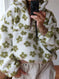 Winter Flowers Lambskin Sweatshirt With Big Pocket Casual Loose Zip-up Lapel Pullover Top Women's Clothing Meifu Market