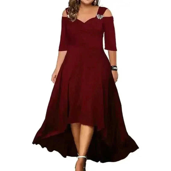 plus-size maxi dress | breathable cotton fabric | long sleeve summer dress | ultrasonic cleaning