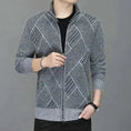 cashmere blend cardigan | thick knitted jacket | mens zipper sweater | ultrasonic cleaning