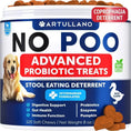 No Poo Chews For Dogs Puppy Coprophagia Stool Eating Deterrent Prevent Dog From Eating Poop Stop Eating Poop Treats With Probiotics & Enzymes Immune Digestive Gut Health Support Supplement Meifu Market