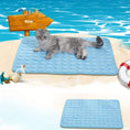 cooling pet mat for summer | breathable cat cooling pad | washable dog cooling blanket | energy saving