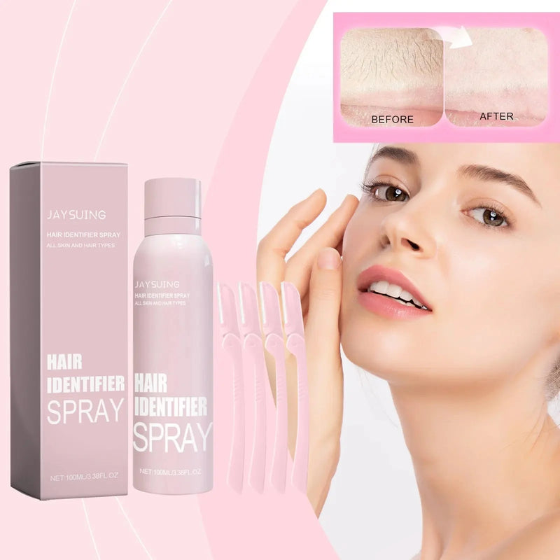 facial hair removal spray set | travel-size face shaving spray | hypoallergenic facial shaving spray | energy saving