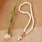 sterling silver necklace | freshwater pearl pendant | vintage style jewelry | energy saving