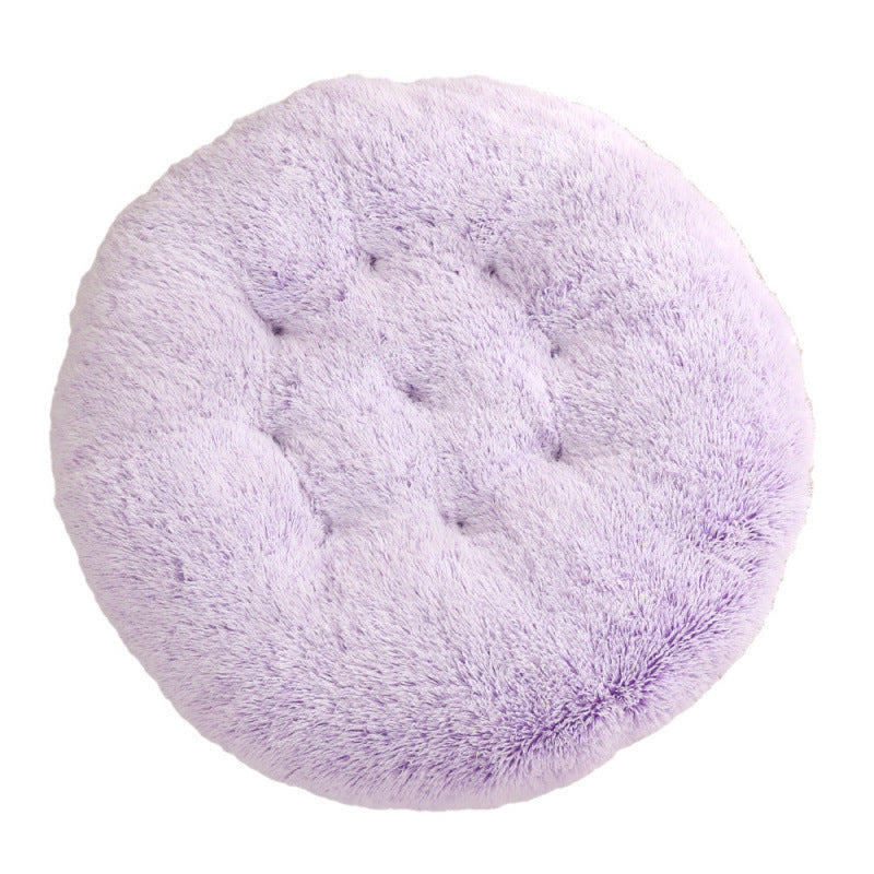 Round Pet Mat Dog Bed Plush Warm Sleep Dog Bed Cathouse Doghouse Meifu Market