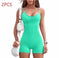 high-waisted yoga romper | moisture-wicking sportswear | seamless workout jumpsuit | energy saving