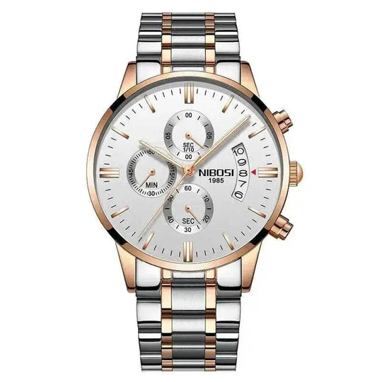 sapphire crystal glass | 100m water resistance | stainless steel bracelet | energy saving