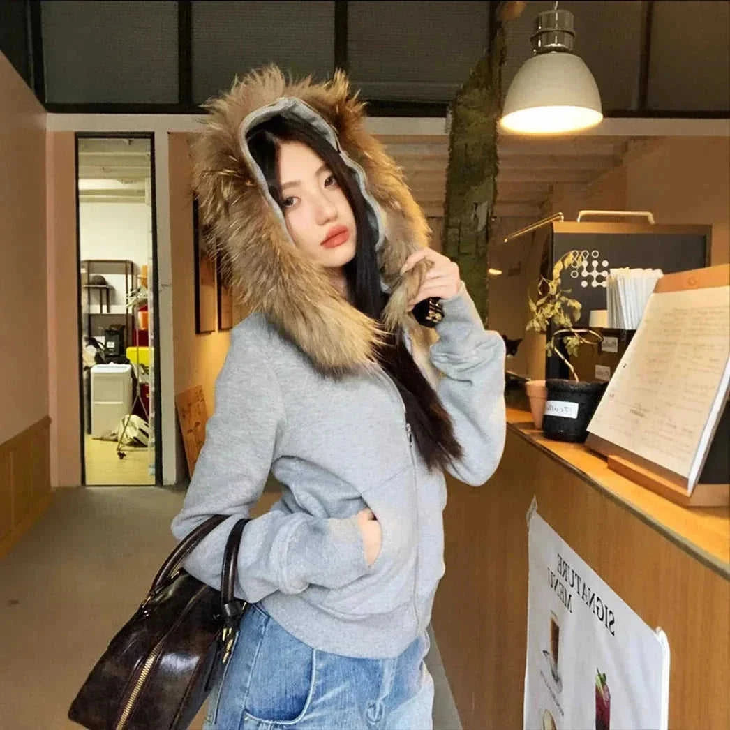 fleece-lined cardigan | soft cotton blend fabric | oversized hooded cardigan | energy saving