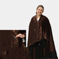 fleece-lined thermal shawl | electric heated wrap | usb powered shawl | ultrasonic cleaning
