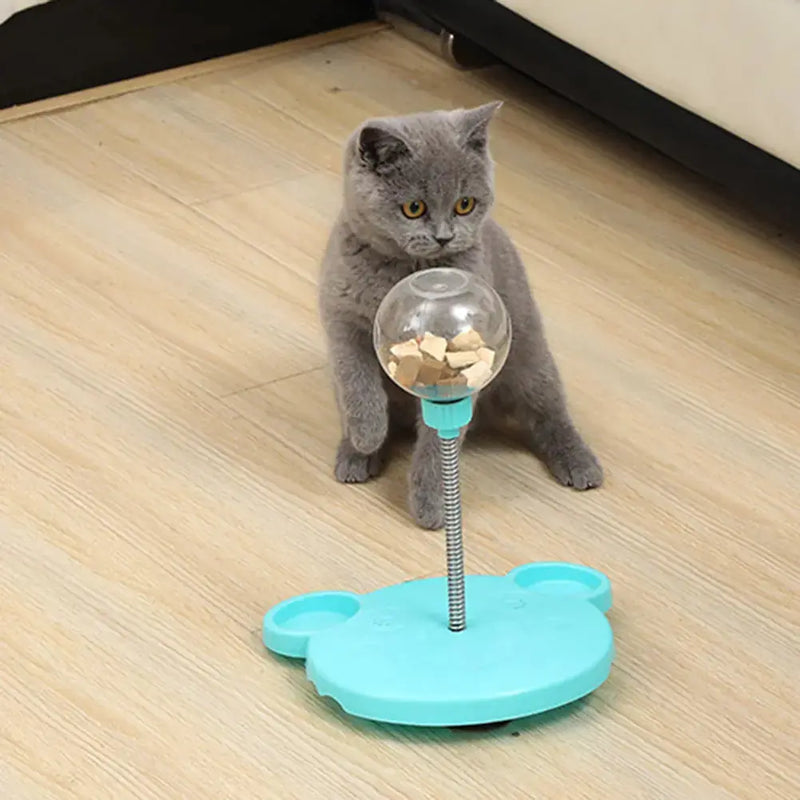 Pet Feeder Cat Toy Pets Leaking Food Ball Self-Playing Tumbler Funny Swing Feeder Puzzle Toys Playing Training Dispenser Bowl Meifu Market