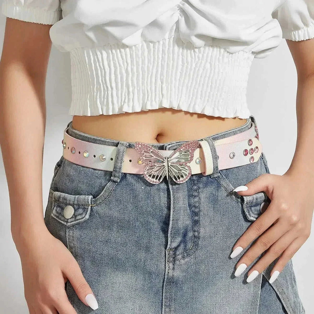 adjustable waist belt | stainless steel buckle | evening dress accessory | energy saving