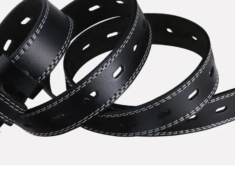 genuine leather belt | adjustable pin buckle | 38mm wide belt | ultrasonic cleaning