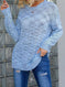 Winter Polka Dot Pullover Knitted Sweater Fashion Solid Color Loose Long Sleeve Top Women's Clothing Meifu Market