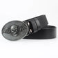 Casual Skull Decorative Two-layer Cowhide Belt Meifu Market