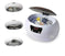 stainless steel tank construction | 600ml capacity ultrasonic cleaner | jewelry and glasses cleaner | energy saving