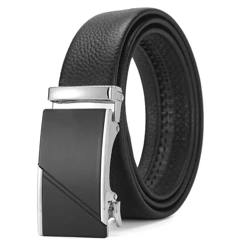 Genuine Leather Automatic Pure Leather Belt Boys Style 10 - front view 0