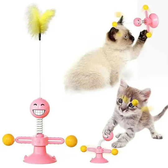 automatic rotating cat toy | interactive cat scratcher | dental cleaning cat toy | ultrasonic cleaning