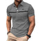Men's Slim-Fit Printed Lapel Short-Sleeve Polo Shirt S - reverse side showing construction