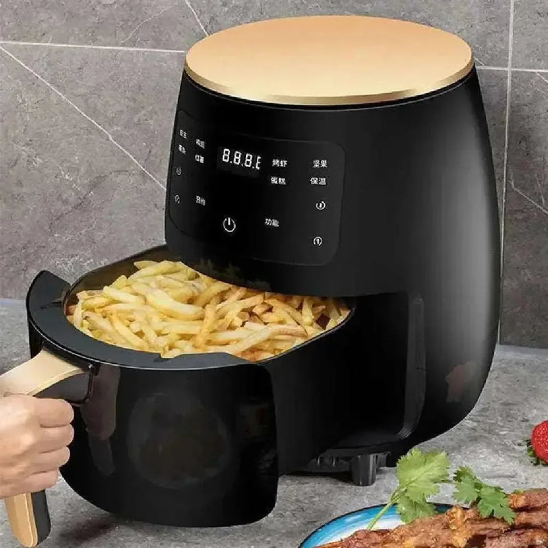 stainless-steel air fryer | 1400w digital air fryer | large capacity air fryer | ultrasonic cleaning