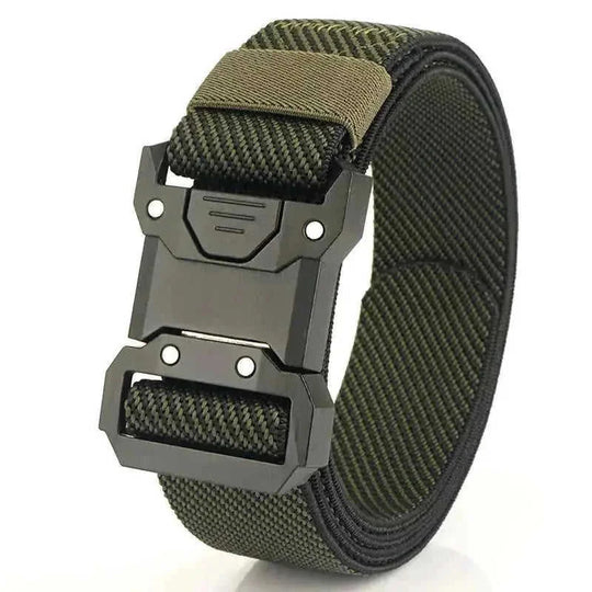 New Quick Release Tactical Release Buckle Braided Elastic Belt Men Sapphire Blue - available style options