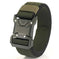 New Quick Release Tactical Release Buckle Braided Elastic Belt Men Sapphire Blue - available style options