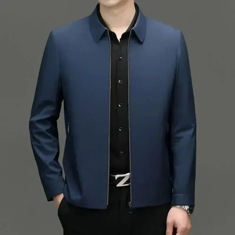 lightweight stretch fabric jacket | all-season casual blazer | office to evening wear | energy saving