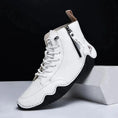 Men's High-top Handmade Leisure Ankle Boots Meifu Market