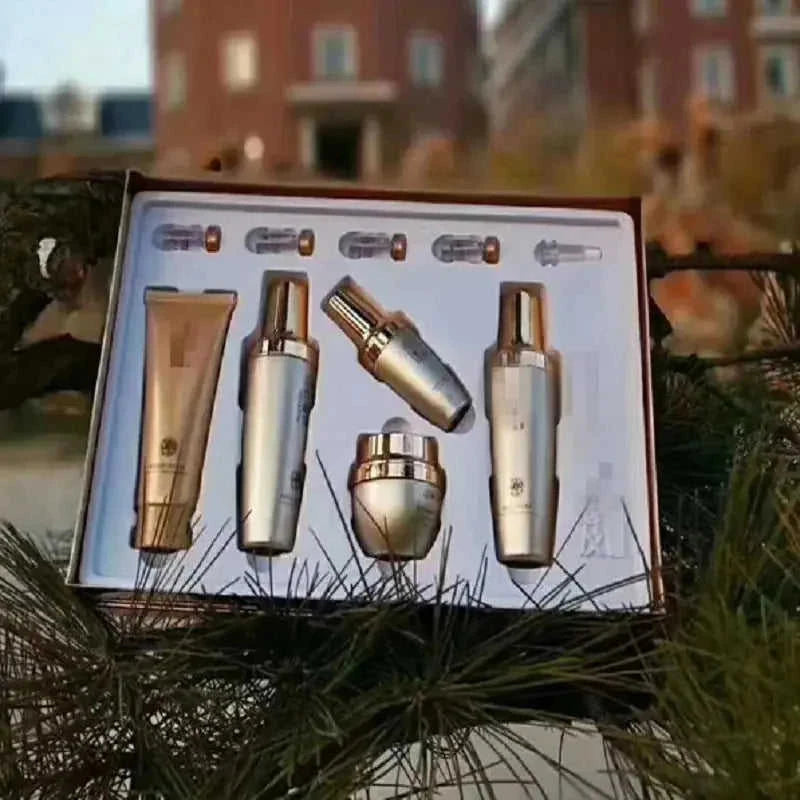 hydrating face care kit | moisturizing skin care set | hyaluronic acid serum included | energy saving