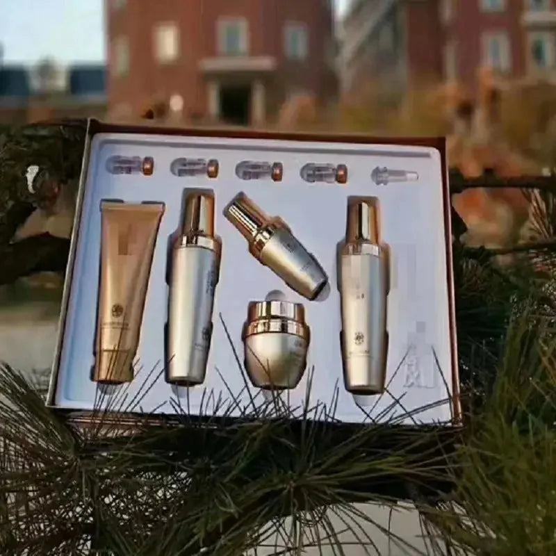 hydrating face care kit | moisturizing skin care set | hyaluronic acid serum included | energy saving