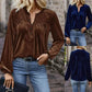 Casual Temperament Commute Button Long Sleeve Top Women's Clothing Meifu Market