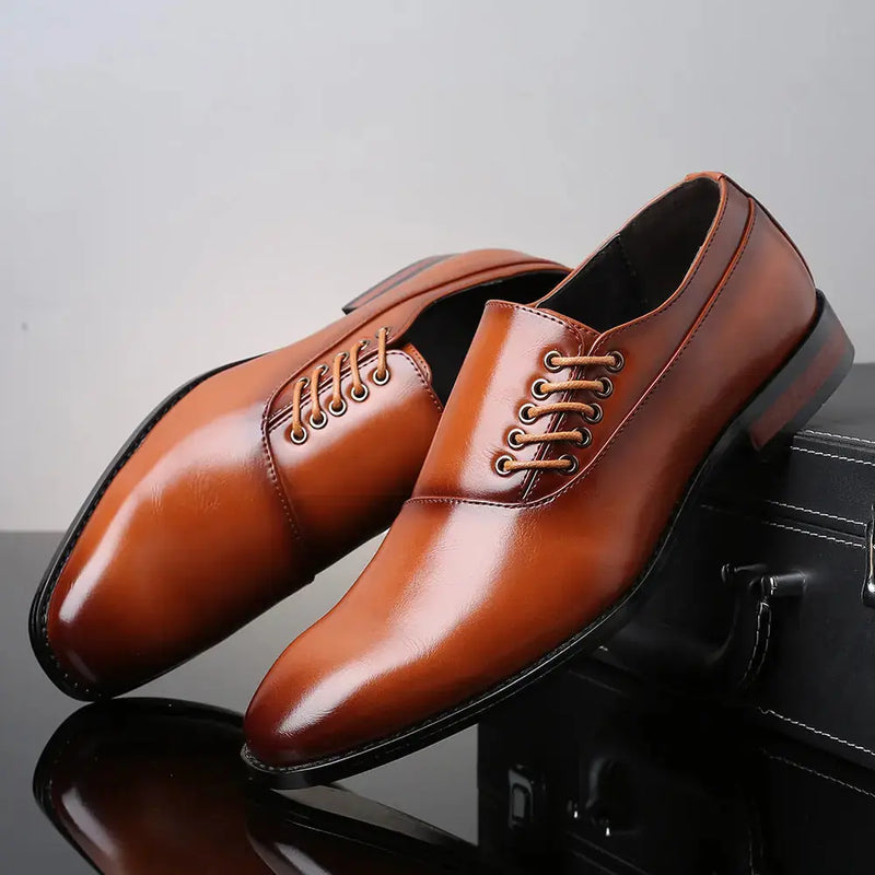 Japanese Square Toe Large Size Men's Shoes Meifu Market