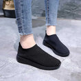 stretch mesh slip-on shoes | breathable knit flats | soft sole walking shoes | ultrasonic cleaning