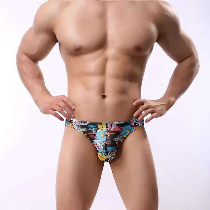 Men's Printed Briefs Breathable Mesh Meifu Market